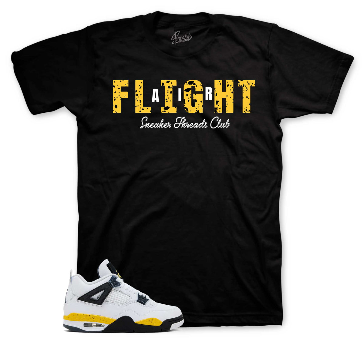 Retro 4 Tour Yellow Air Flight Shirt