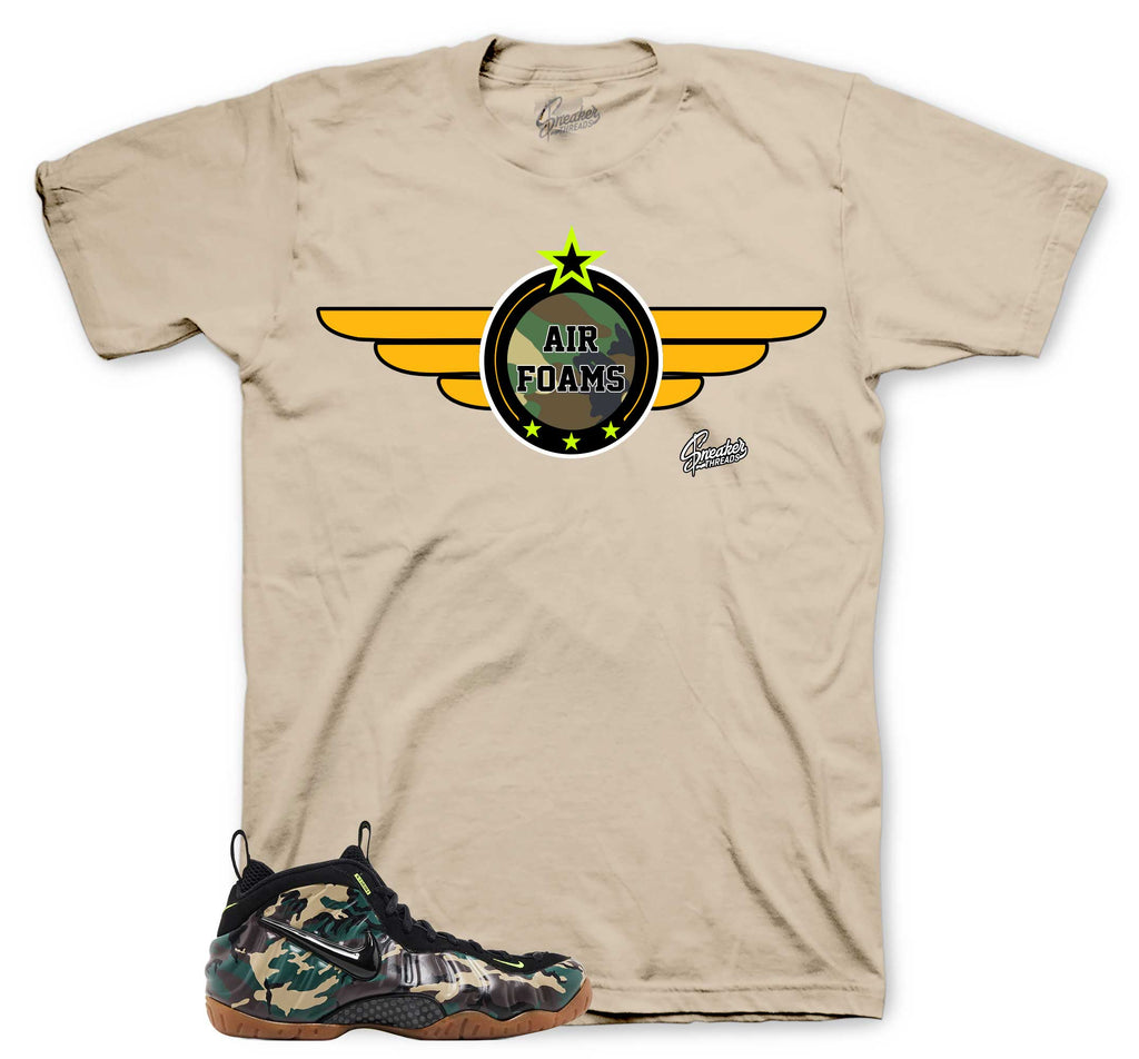 Airbrone Graphic T-Shirt | Foamposite Green Camo