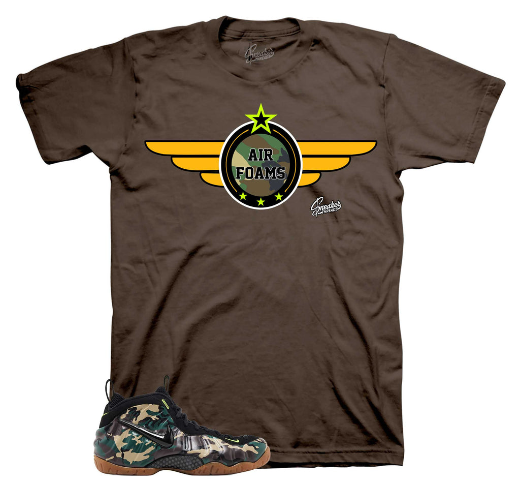 Airbrone Graphic T-Shirt | Foamposite Green Camo