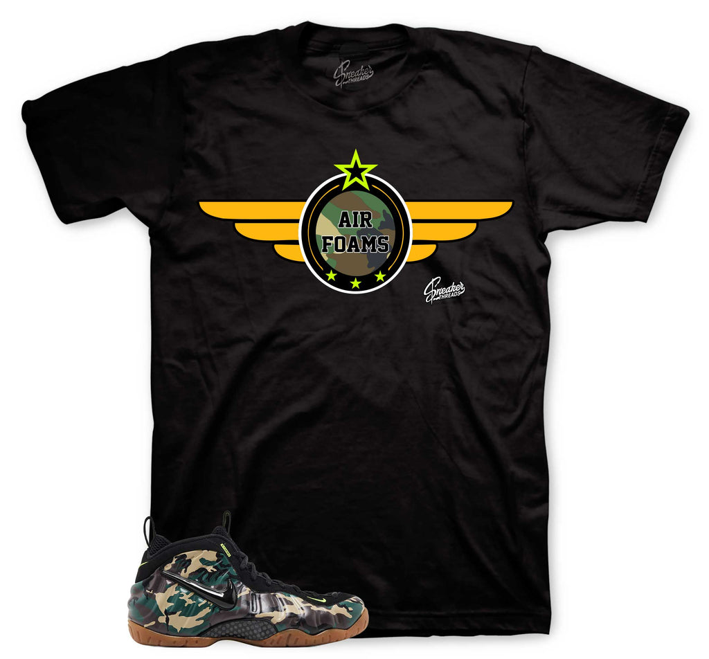 Airbrone Graphic T-Shirt | Foamposite Green Camo