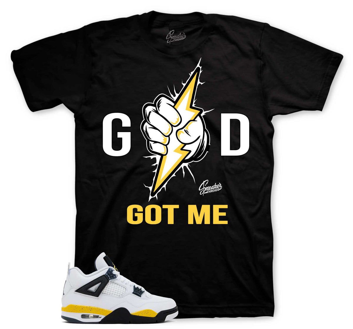 Retro 4 Tour Yellow God Got Me Shirt