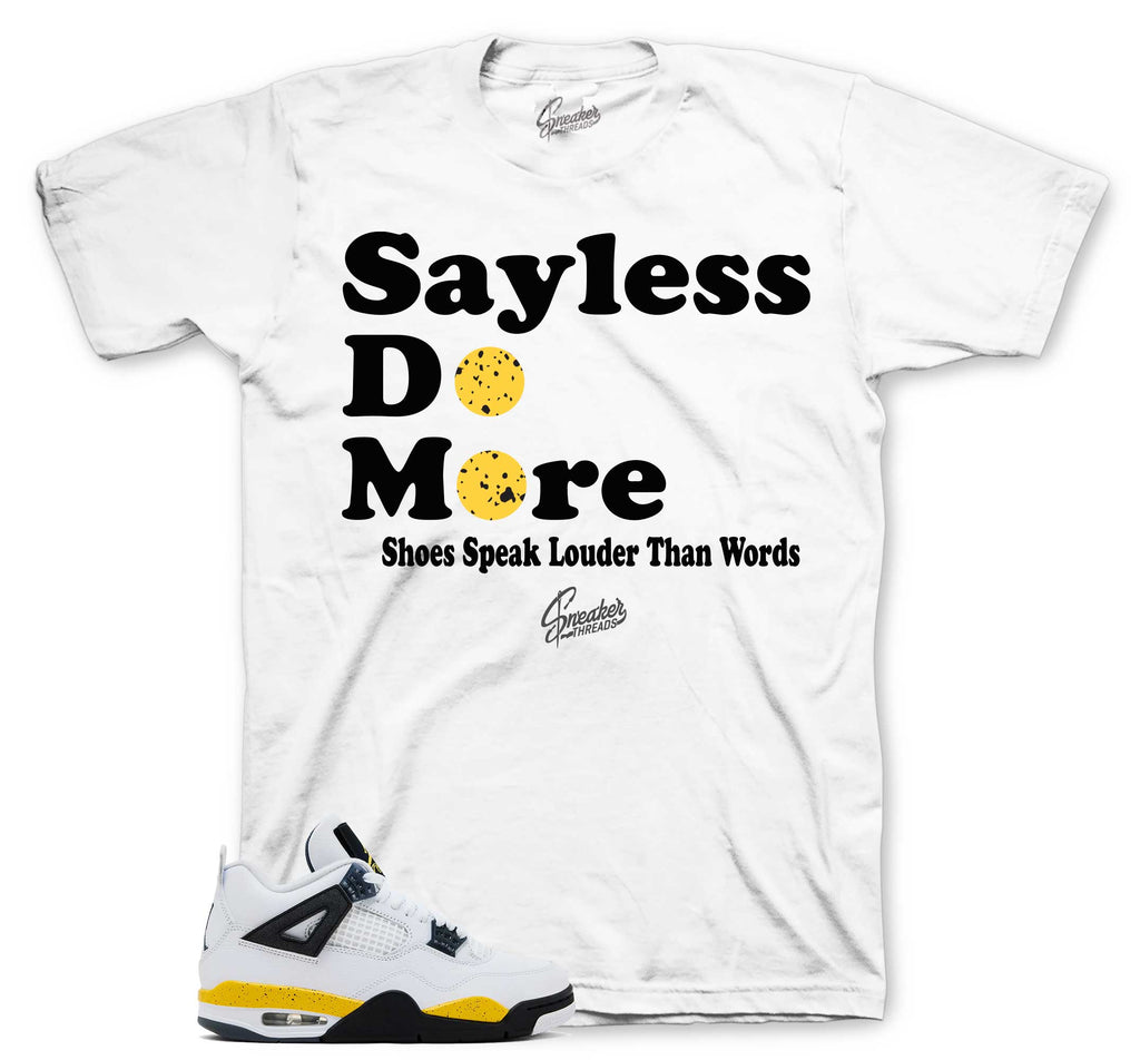 Retro 4 Tour Yellow Say Less Shirt