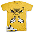 Retro 4 Tour Yellow Raging Face Shirt