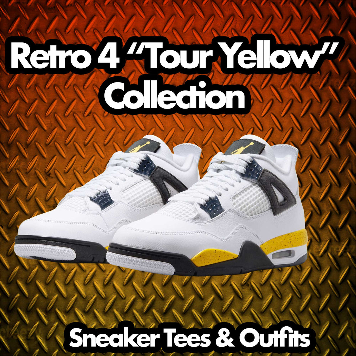 Retro 4 Tour Yellow Statement Hoody