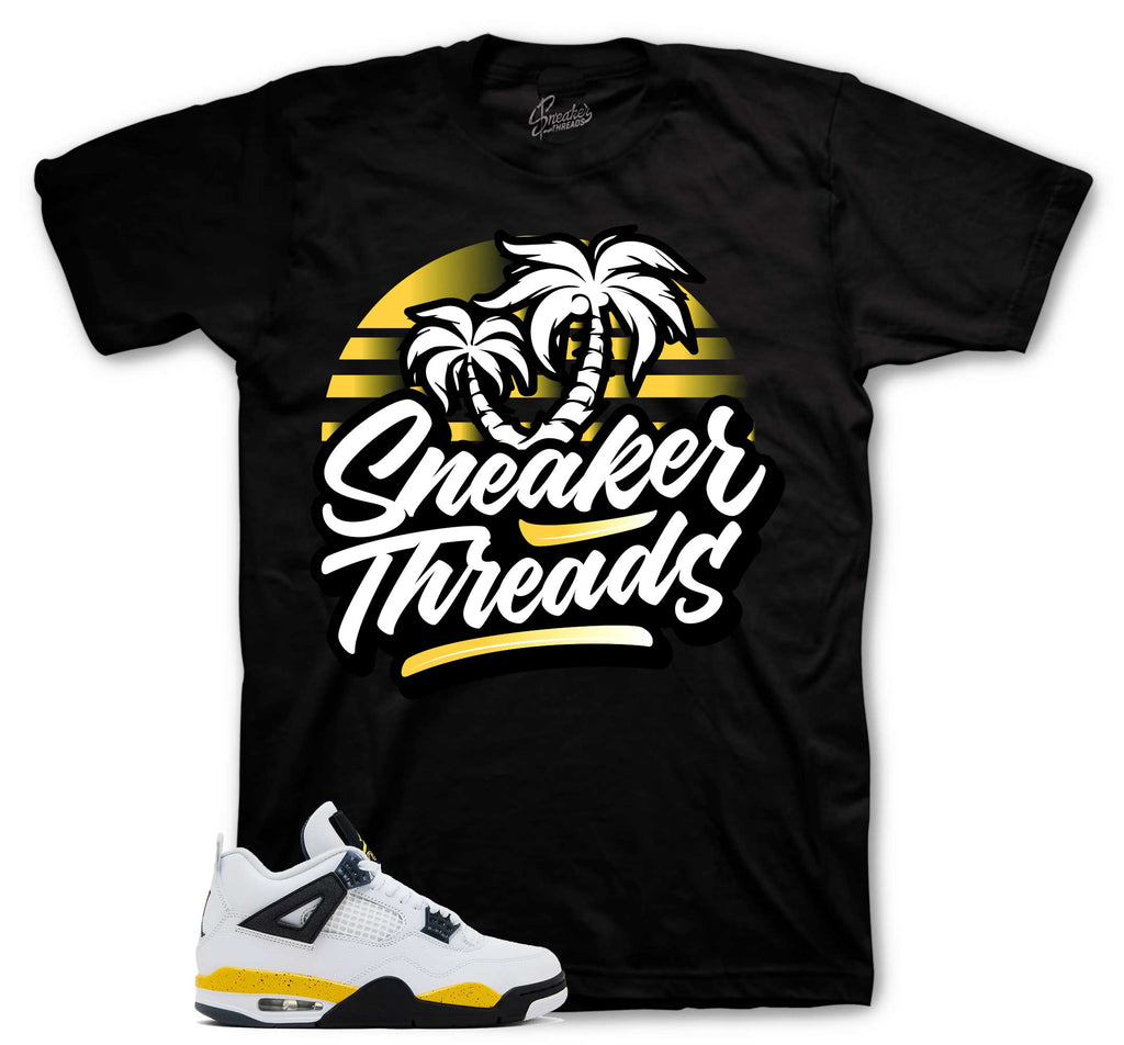 Retro 4 Tour Yellow ST Palms Shirt