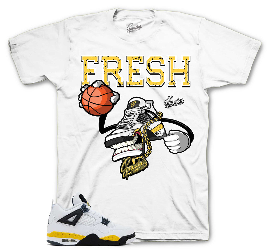Retro 4 Tour Yellow Fly Kicks Shirt