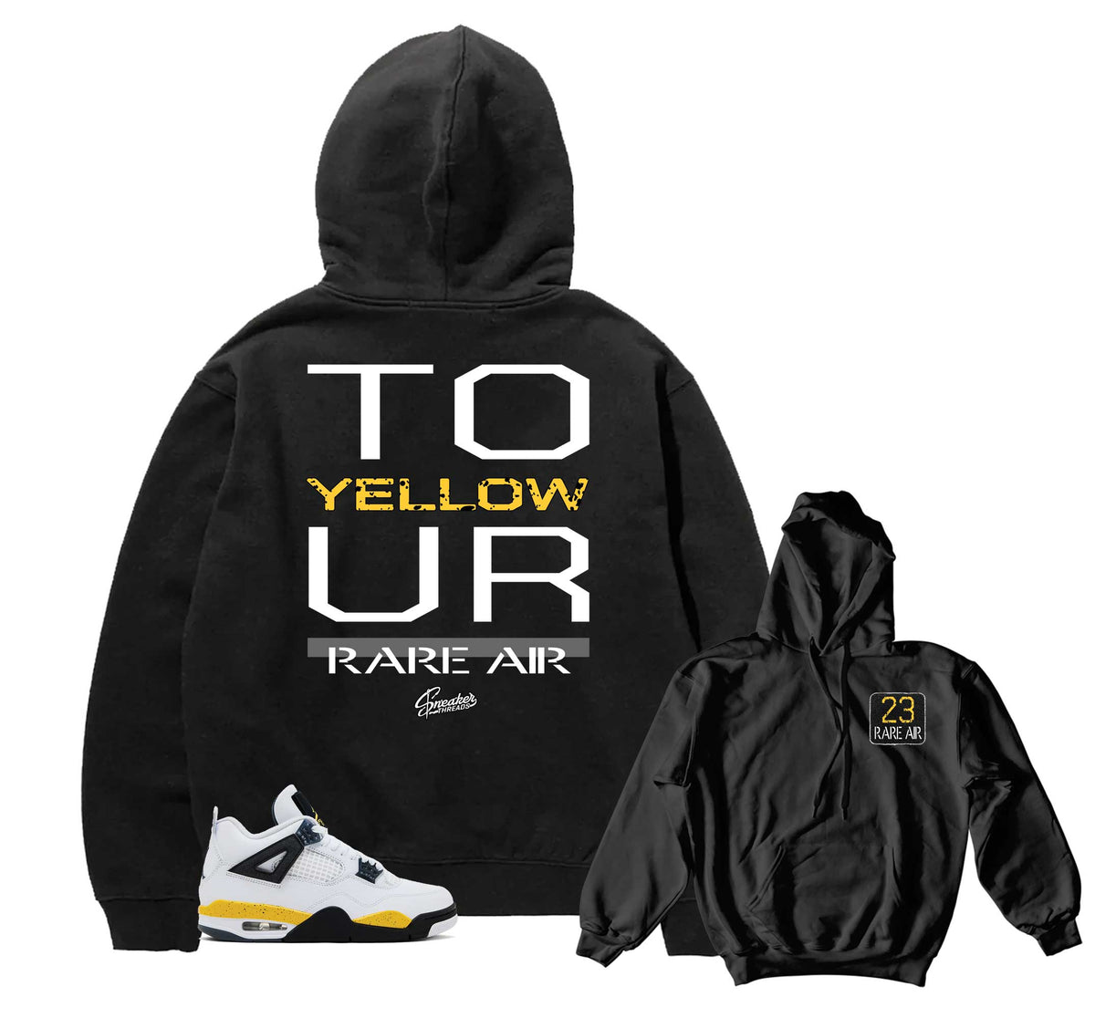 Retro 4 Tour Yellow Statement Hoody