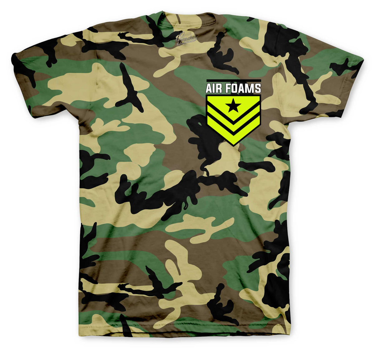 Camo Air Foams Graphic T-Shirt | Foamposite Green Camo