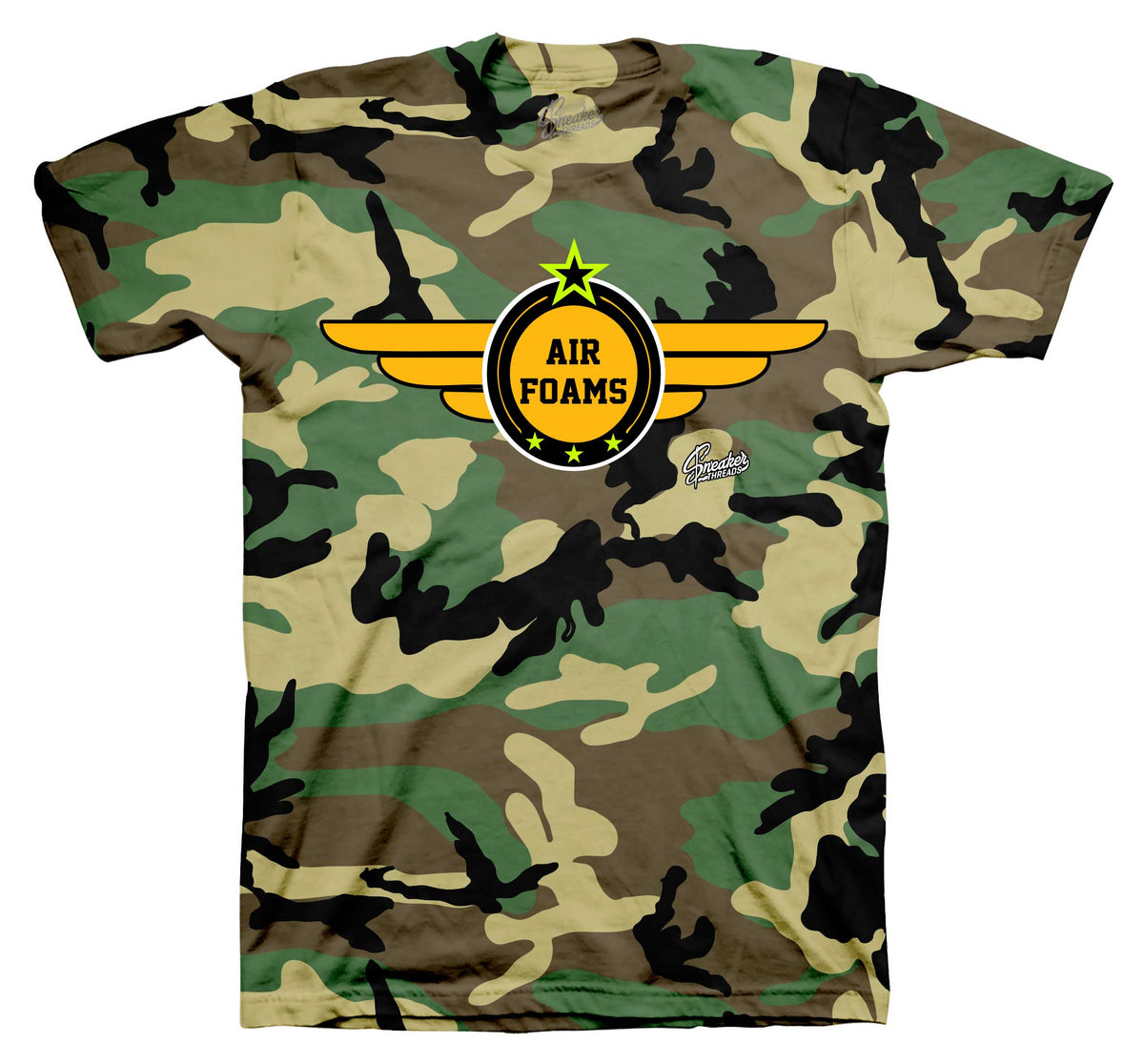 Camo Airborne Graphic T-Shirt | Foamposite Green Camo