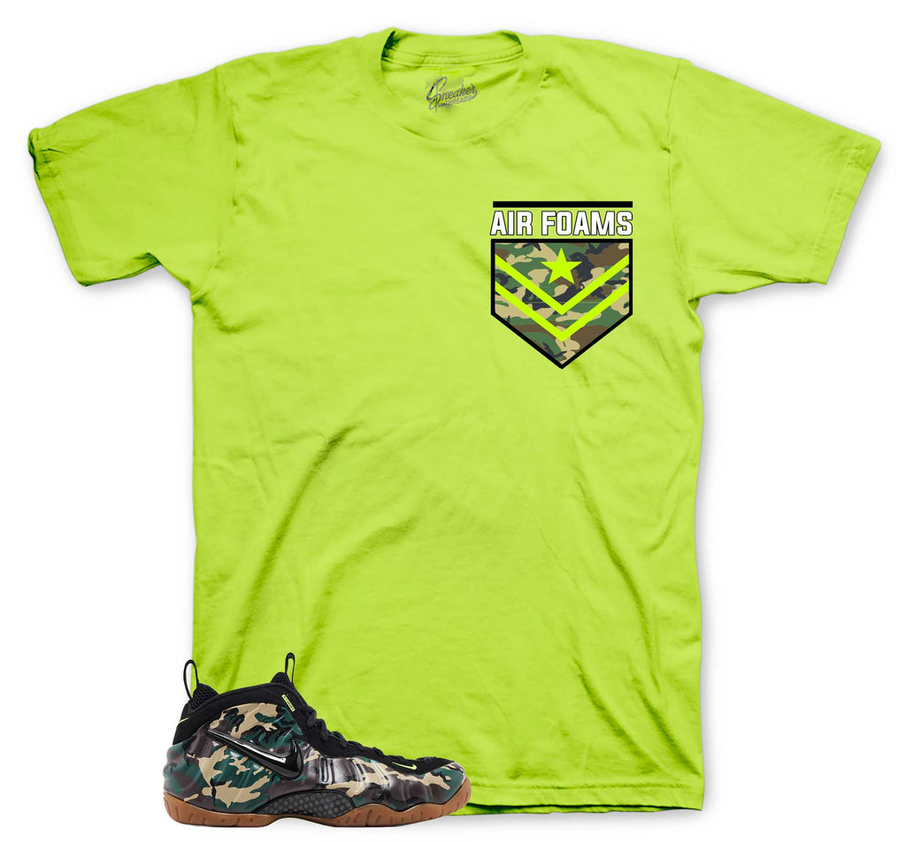 Air Foams Graphic T-Shirt | Foamposite Green Camo