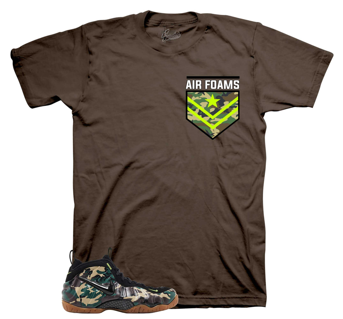 Air Foams Graphic T-Shirt | Foamposite Green Camo