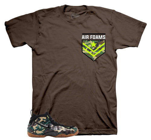 Air Foams Graphic T-Shirt | Foamposite Green Camo