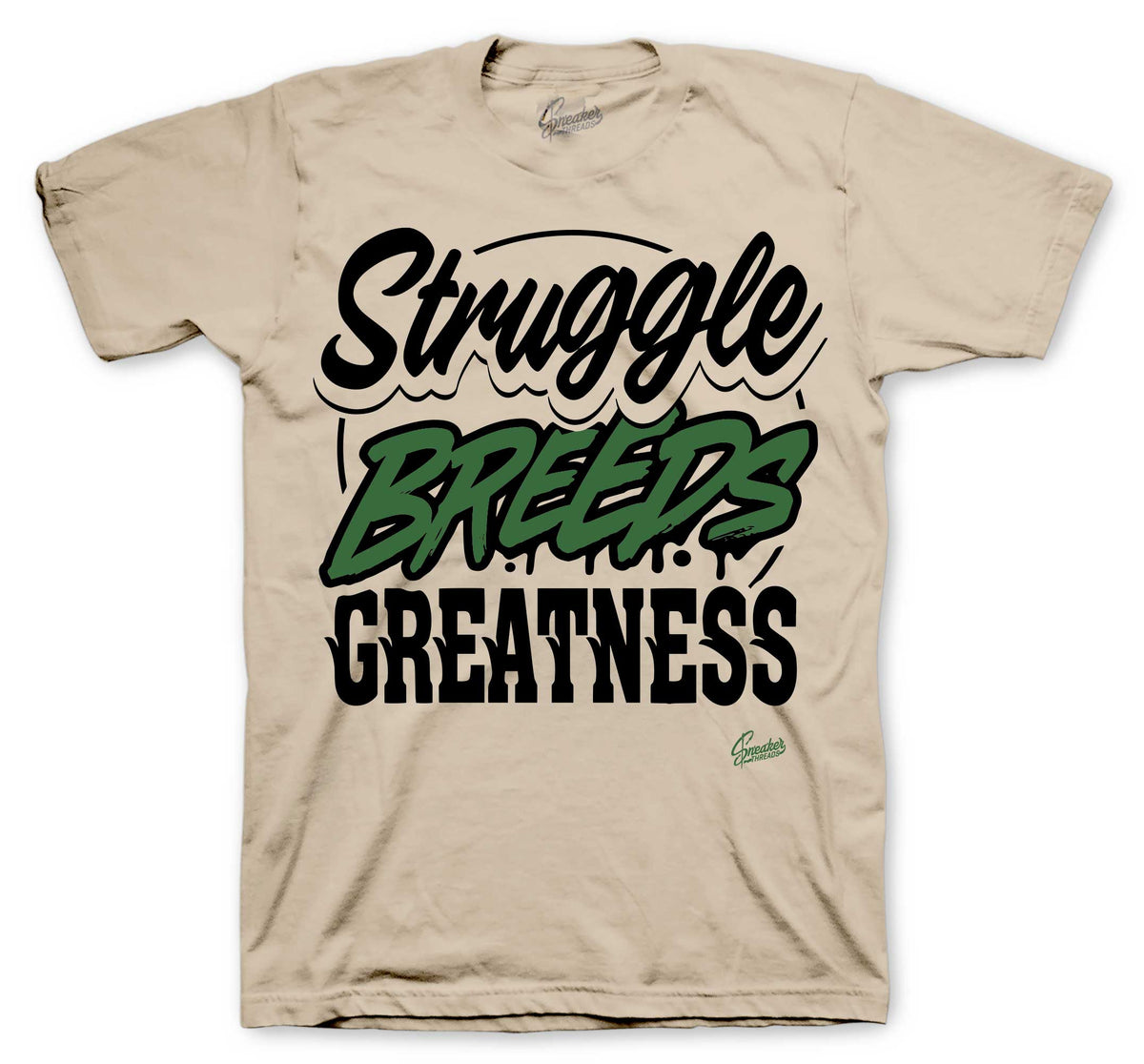 Struggle Breeds Graphic T-Shirt | Foamposite Green Camo