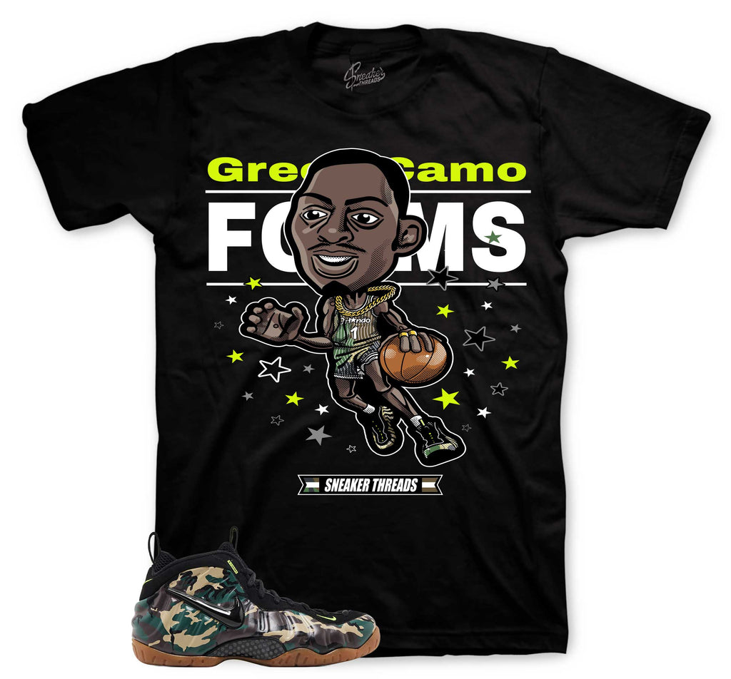 Toon Graphic T-Shirt | Foamposite Green Camo