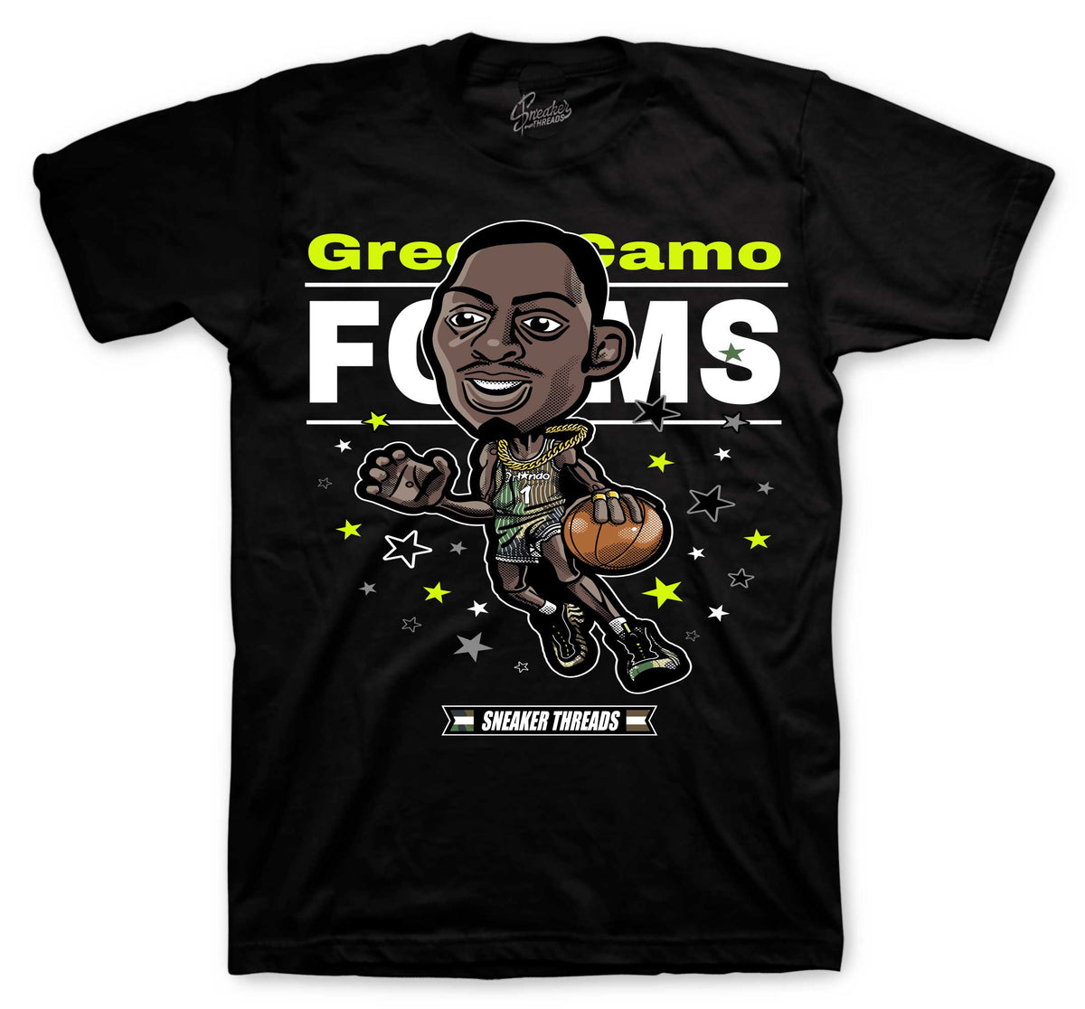 Toon Graphic T-Shirt | Foamposite Green Camo