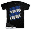 Crest Graphic T-Shirt | Jordan 11 Varsity Royal Space Jams