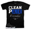 Clean Pair Graphic T-Shirt | Jordan 11 Varsity Royal Space Jams
