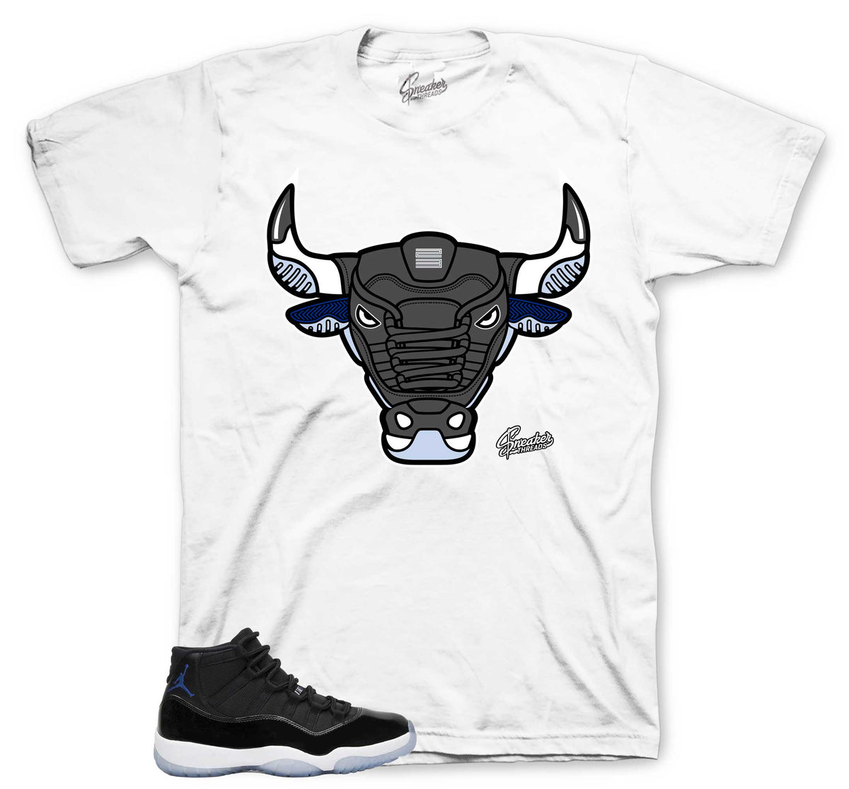 War Bully Graphic T-Shirt | Jordan 11 Varsity Royal Space Jams