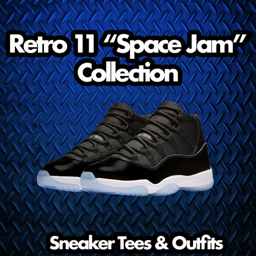 Crest Graphic T-Shirt | Jordan 11 Varsity Royal Space Jams