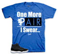 One More Pair Graphic T-Shirt | Jordan 11 Varsity Royal Space Jams