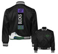 Retro 12 Bucks Heel Tab Satin Jacket