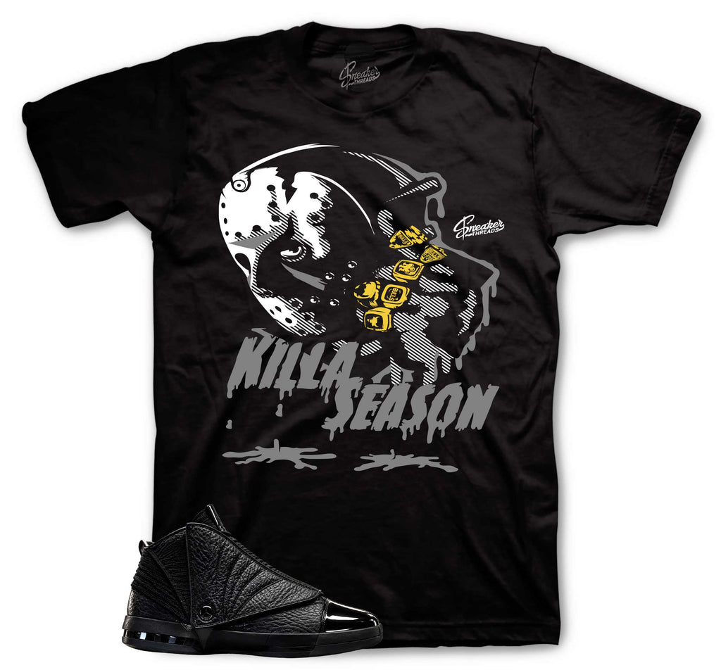 Killa Season Graphic T-Shirt | Jordan 16 Black Pack
