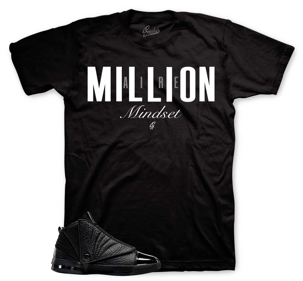 Millionare Mindset T-Shirt | Jordan 16 Black Pack