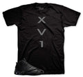 XV1 T-Shirt | Jordan 16 Black Pack