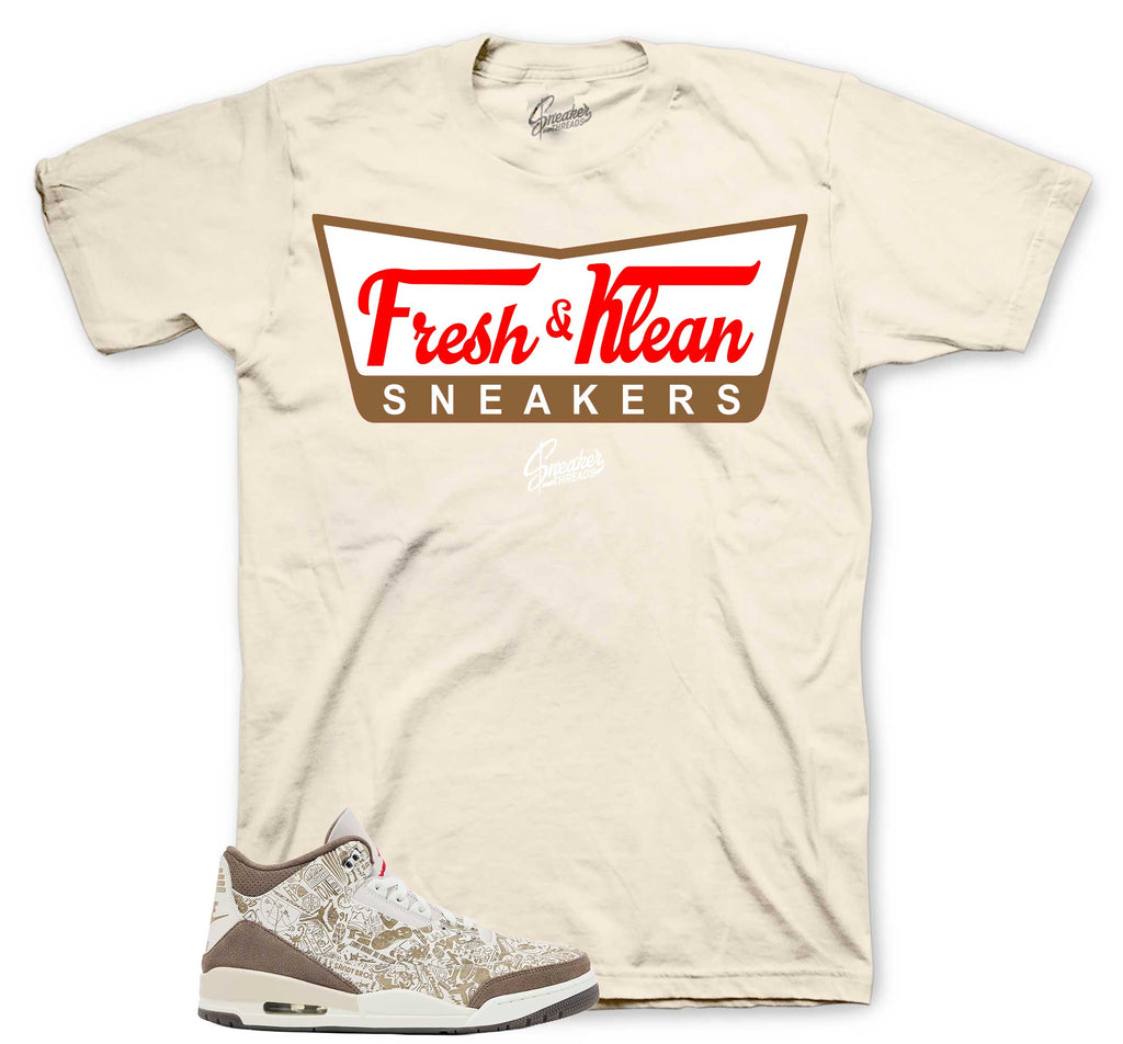 Retro 3 Laser Palomino Fresh Klean Shirt