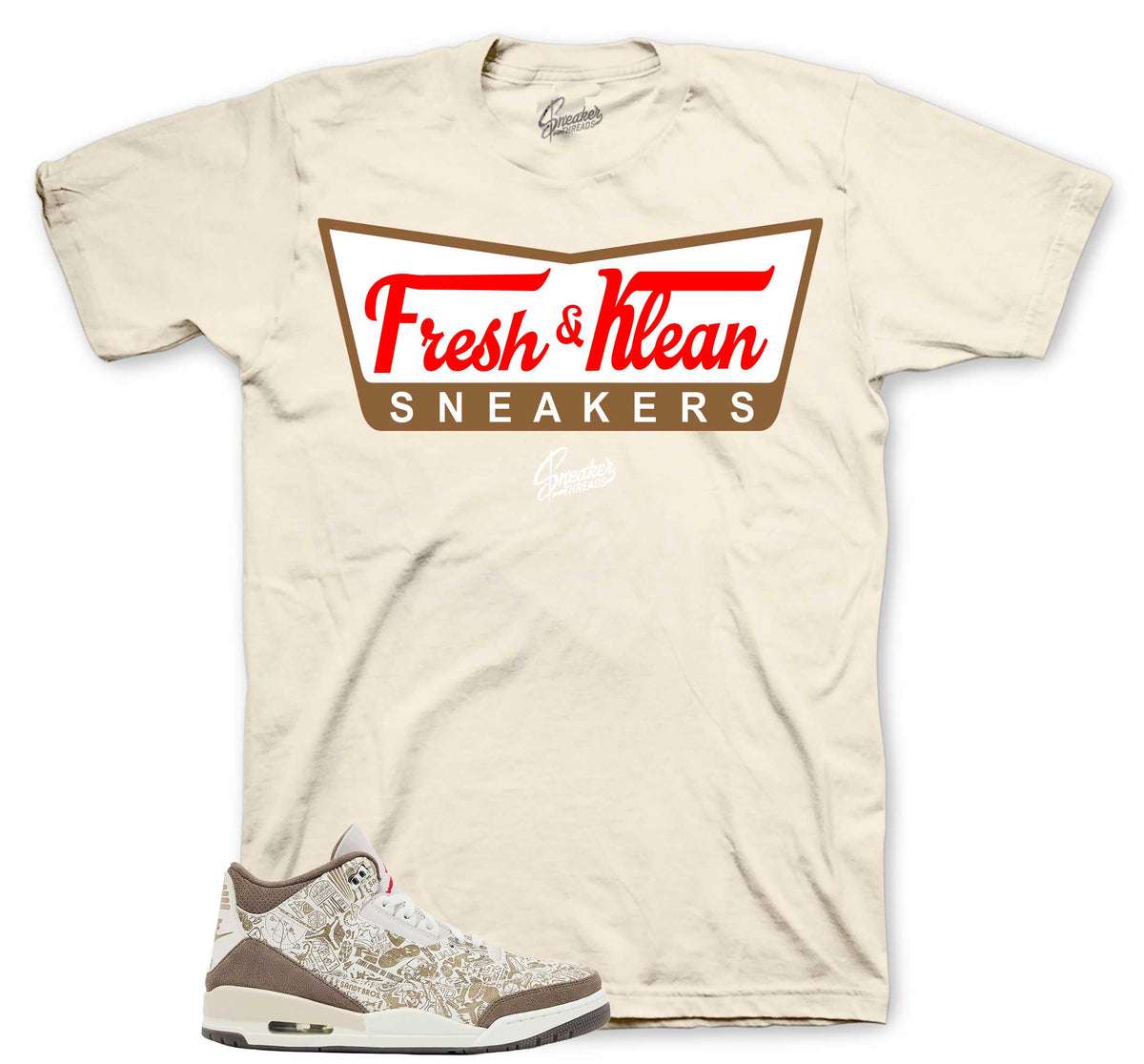 Retro 3 Laser Palomino Fresh Klean Shirt