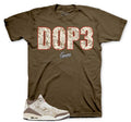 Retro 3 Laser Palomino Dope Shirt