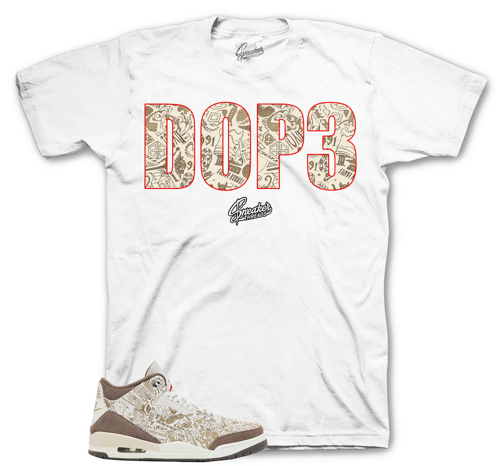Retro 3 Laser Palomino Dope Shirt