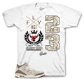 Retro 3 Laser Palomino Flight Crest Shirt