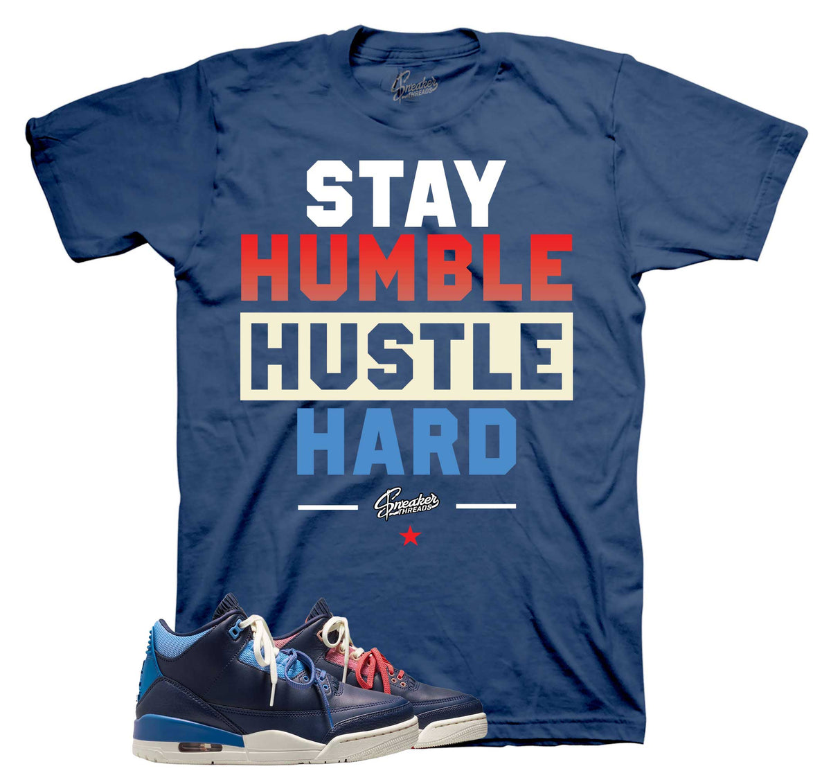 Retro 3 Sports Renaissance Stay Humble Shirt