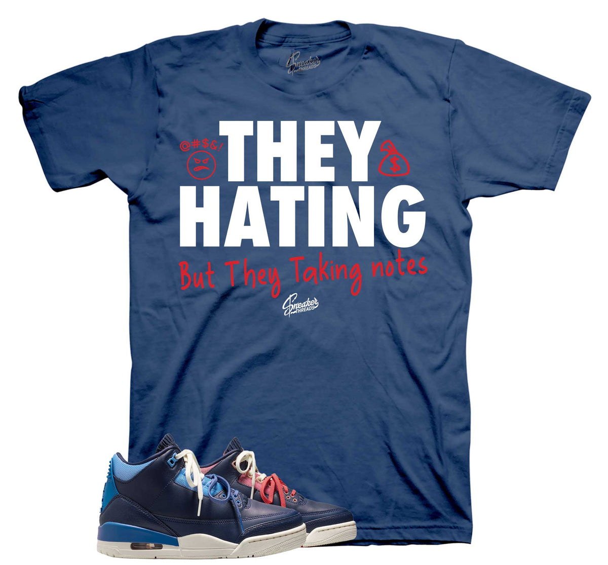 Retro 3 Sports Renaissance They Hating Shirt
