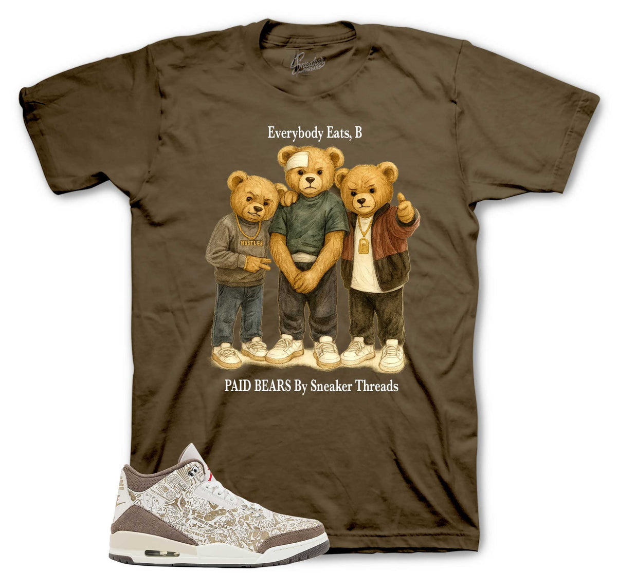 Retro 3 Laser Palomino Frenemies Shirt