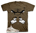 Retro 3 Laser Palomino Raging Face Shirt