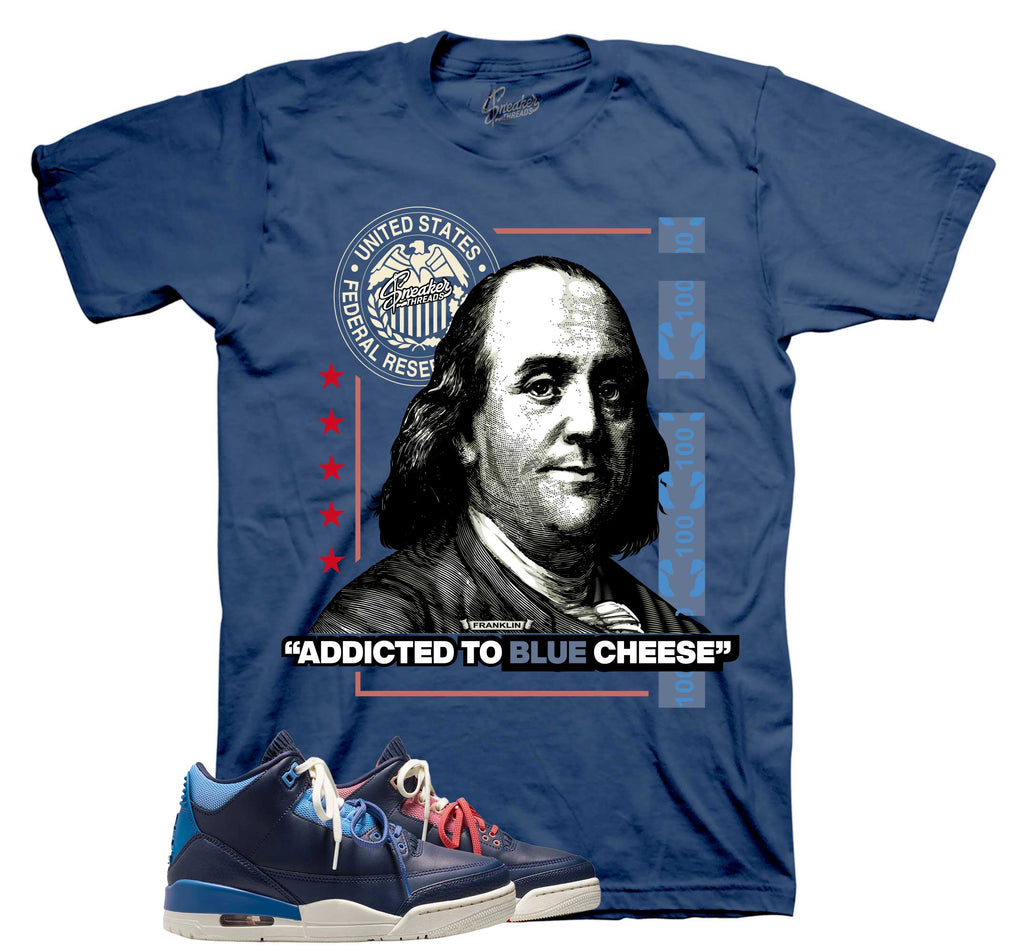 Retro 3 Sports Renaissance Blue Cheese Shirt