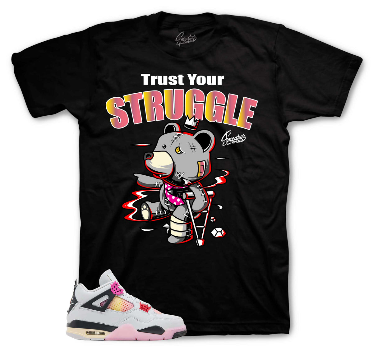 Retro 4 Comic Trust Your Struggle Shirt
