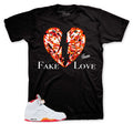 Fake Love Graphic T-Shirt | Jordan 5 Sunset