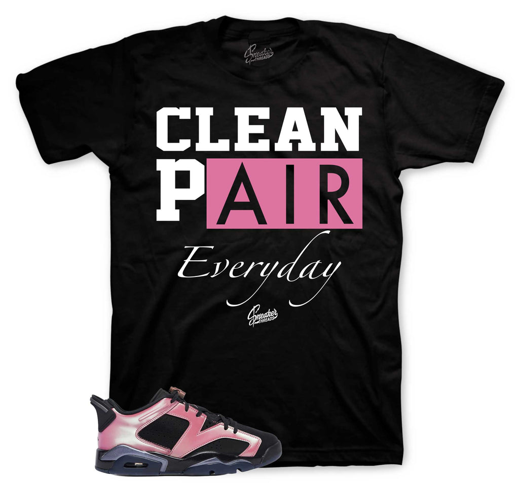 Retro 6 Low Desert Berry Clean Pair Shirt