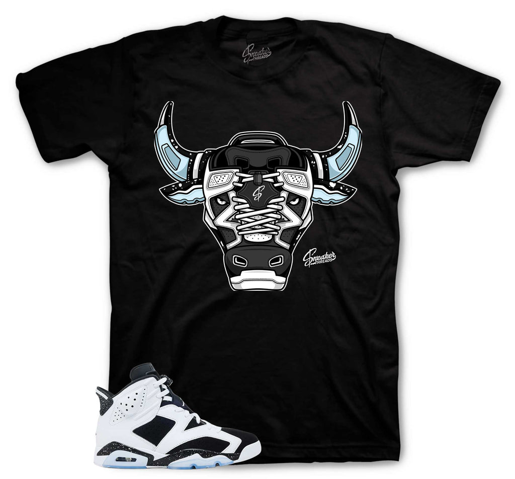 Retro 6 White Black War Bully Shirt
