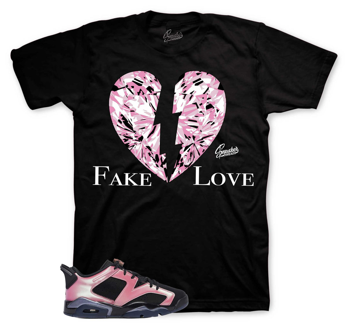Retro 6 Low Desert Berry Fake Love Shirt
