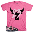 Retro 6 Low Desert Berry Toro Shirt