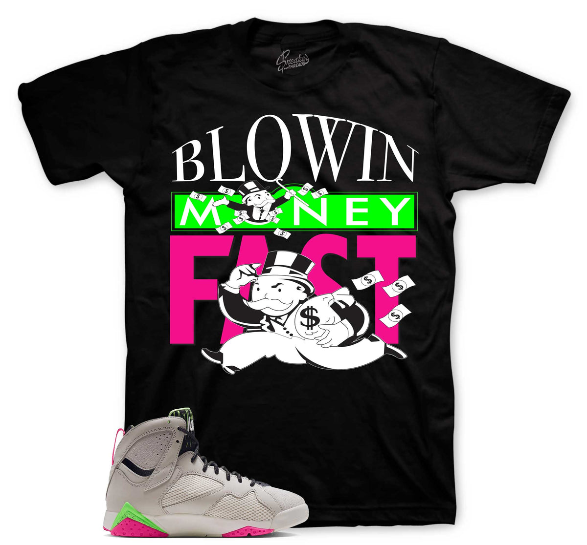 Retro 7 Tennis Day Blowin Money Shirt