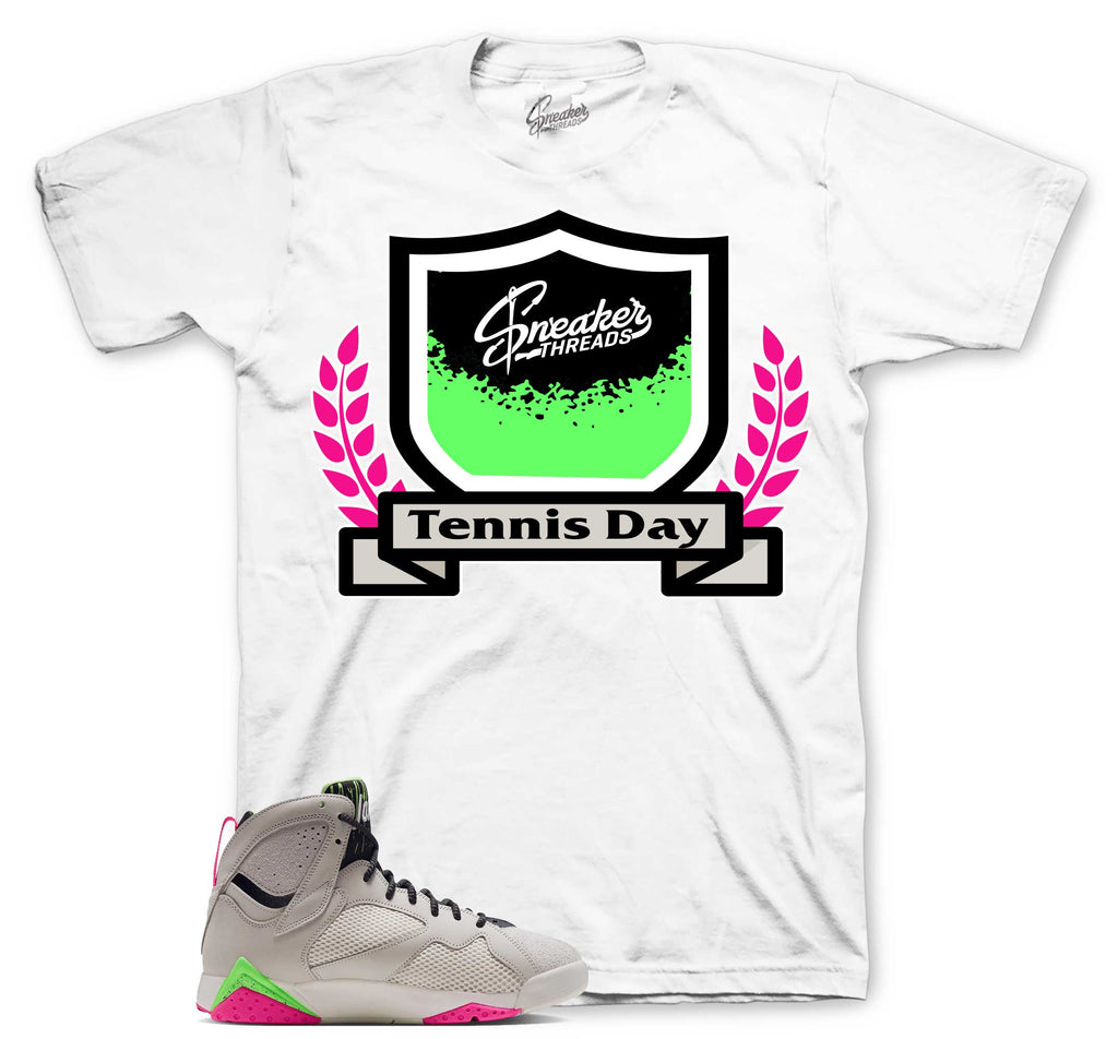 Retro 7 Tennis Day Sneaker Threads Logo Shirt