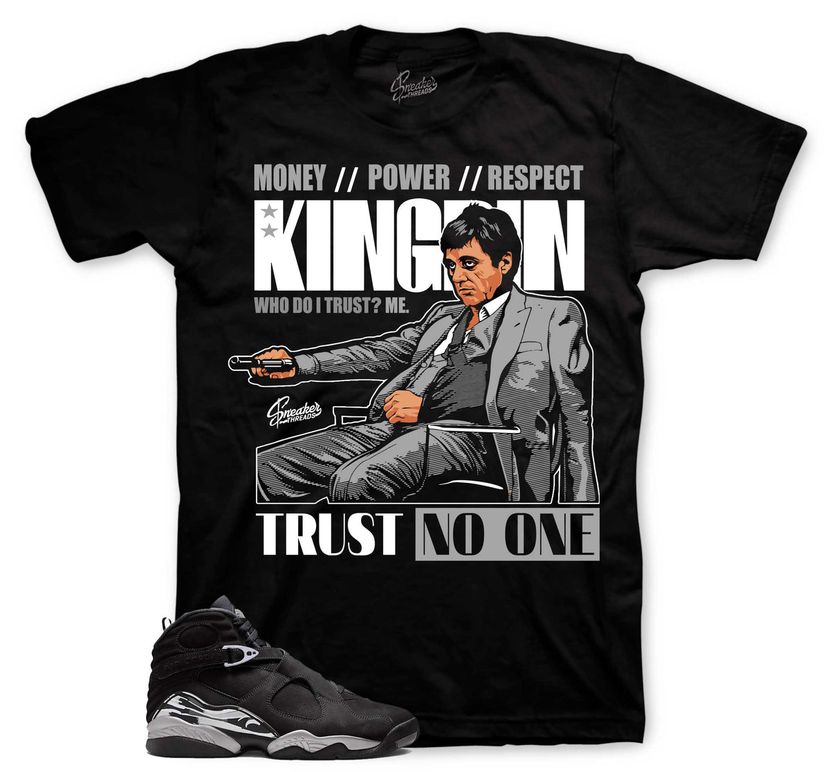 Retro 8 Chrome Trust issues Shirt