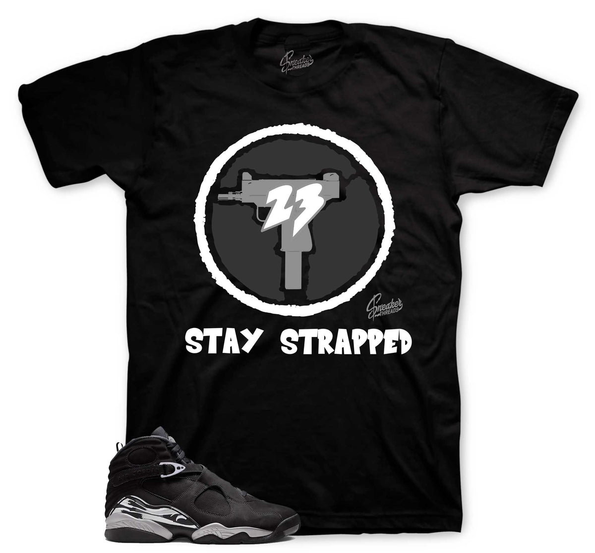 Retro 8 Chrome Strapped Shirt