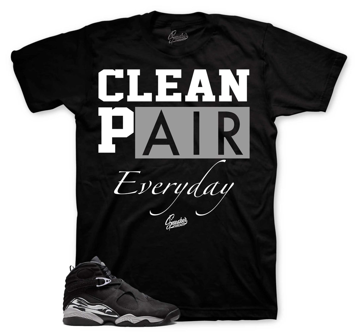 Retro 8 Chrome Clean Pair Shirt