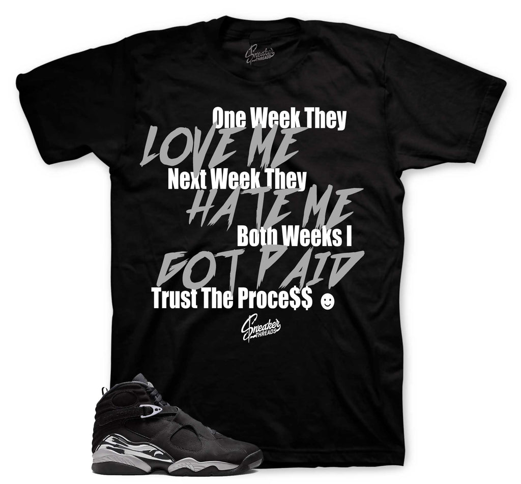 Retro 8 Chrome Trust The Process Shirt